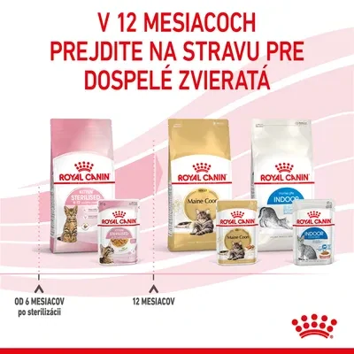 ROYAL CANIN Kitten Sterilised Kapsička v šťave pre kastrované mačiatka, 85g