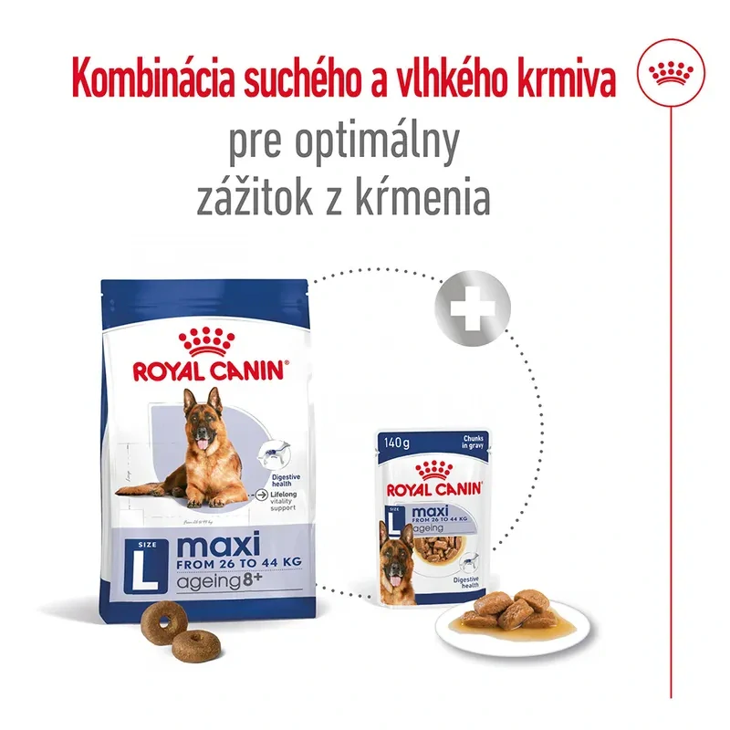 ROYAL CANIN MAXI Ageing 8+ Granule pre staršie psy veľkých plemien, 15 kg