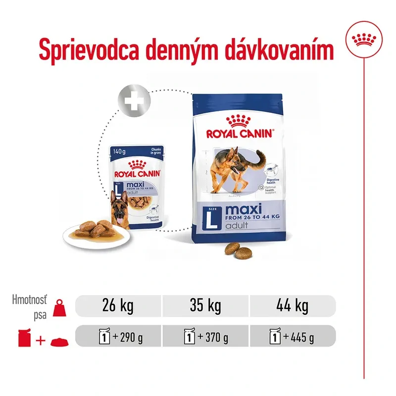 ROYAL CANIN Maxi Adult Kapsička v šťave pre dospelé veľké psy, 140g
